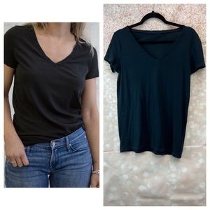 CP Shades Bijou Cotton Knit Tee in Navy